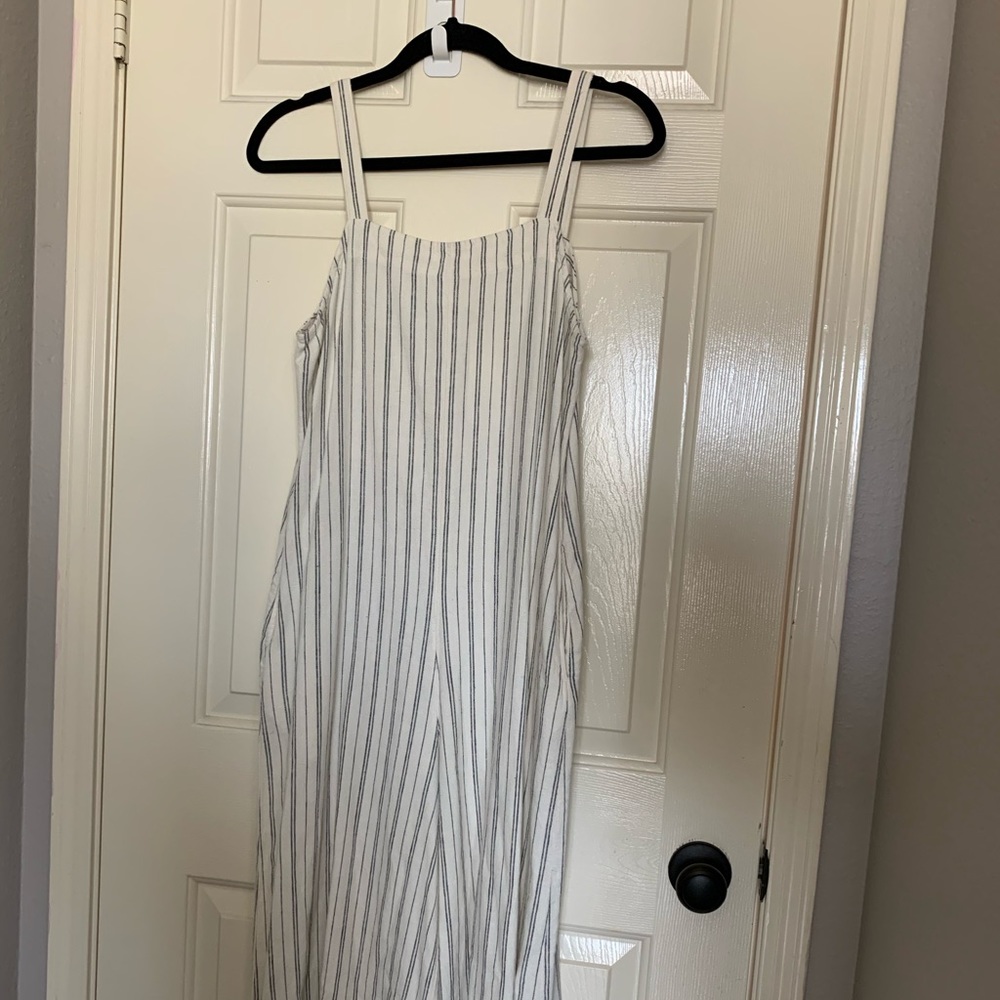 Wide Leg Linen Romper